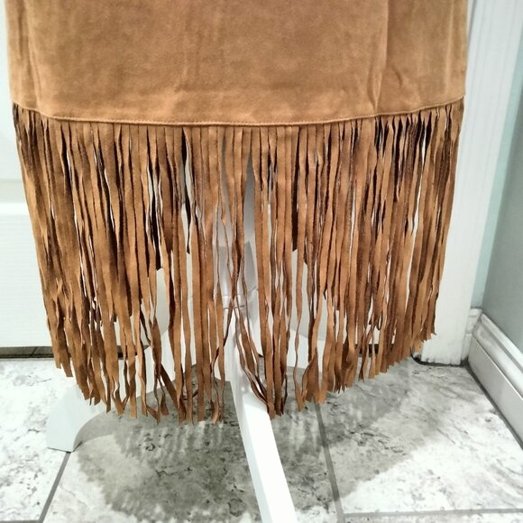 Faux Suede Midi Skirt by American West, Size Medium, NWT - Picture 9 of 13